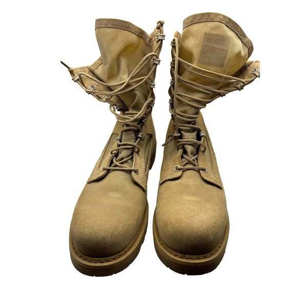 Rocky 782 Hot Weather Army Combat Boots Mens 9.5 W Tan Suede Military Tactical